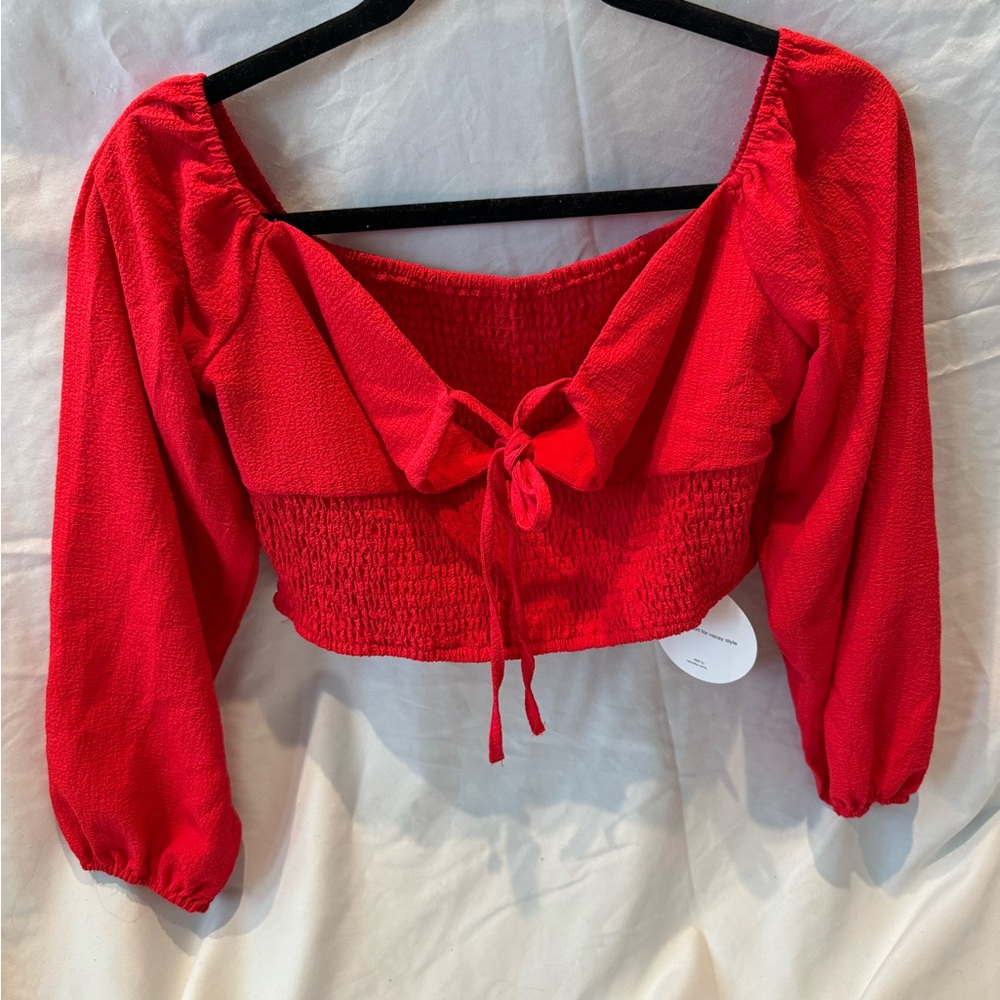 Shein Red Crop Top VCAY